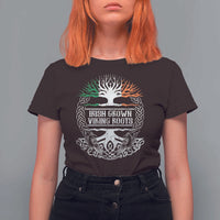 Irish Viking T Shirt For Women Irish Grown With Viking Roots