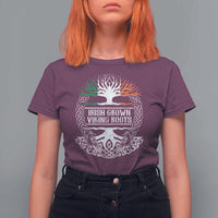 Irish Viking T Shirt For Women Irish Grown With Viking Roots