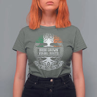 Irish Viking T Shirt For Women Irish Grown With Viking Roots