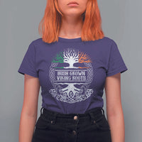 Irish Viking T Shirt For Women Irish Grown With Viking Roots