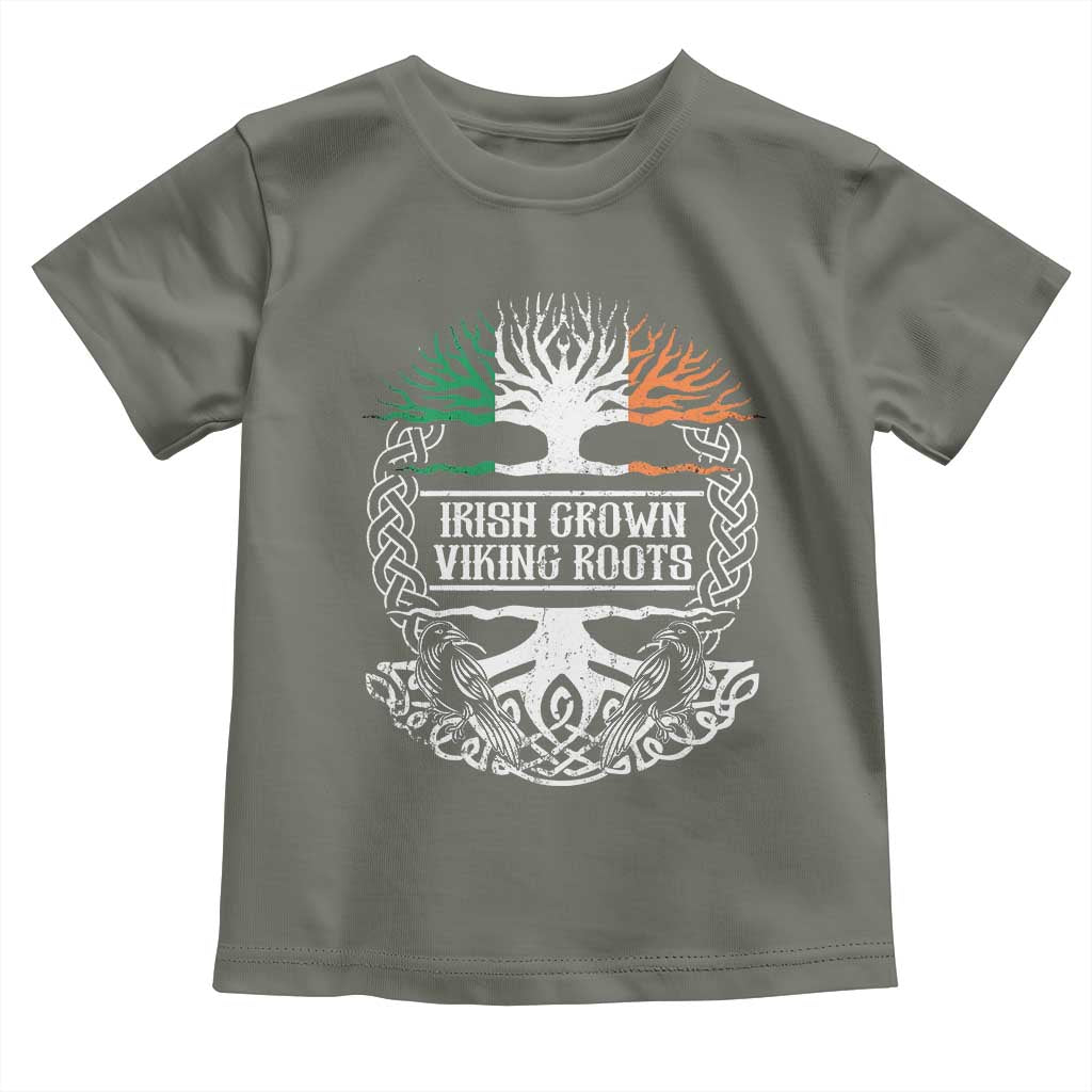 Irish Viking Toddler T Shirt Irish Grown With Viking Roots