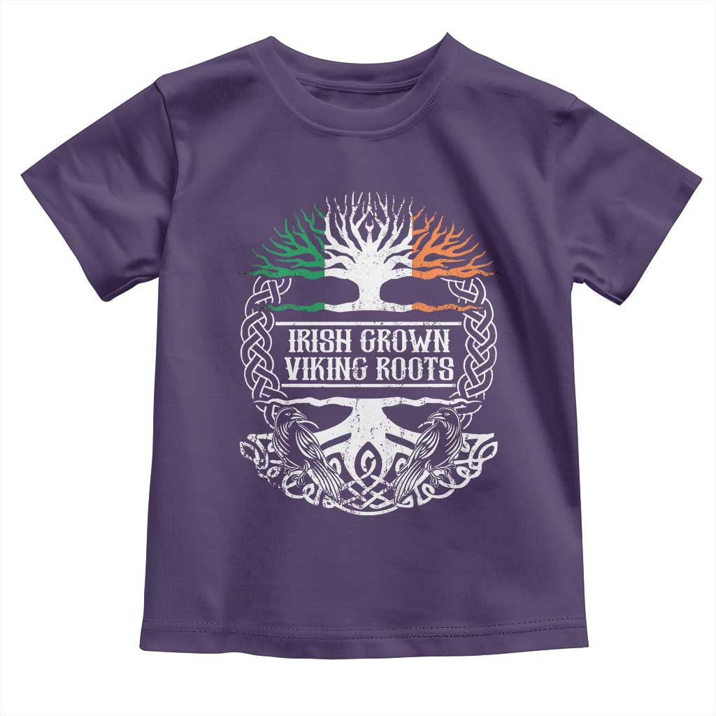 Irish Viking Toddler T Shirt Irish Grown With Viking Roots