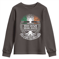Irish Viking Youth Sweatshirt Irish Grown With Viking Roots
