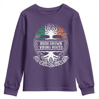 Irish Viking Youth Sweatshirt Irish Grown With Viking Roots