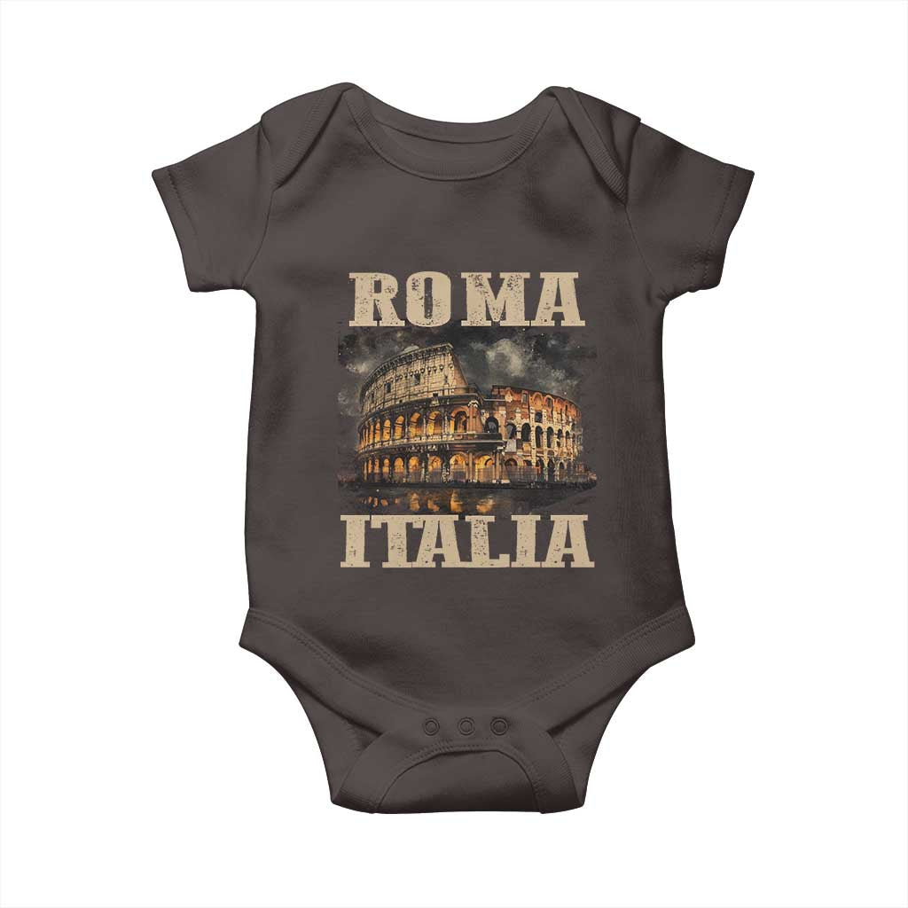 Roma Italia Colosseum Baby Onesie Vintage Italy Rome