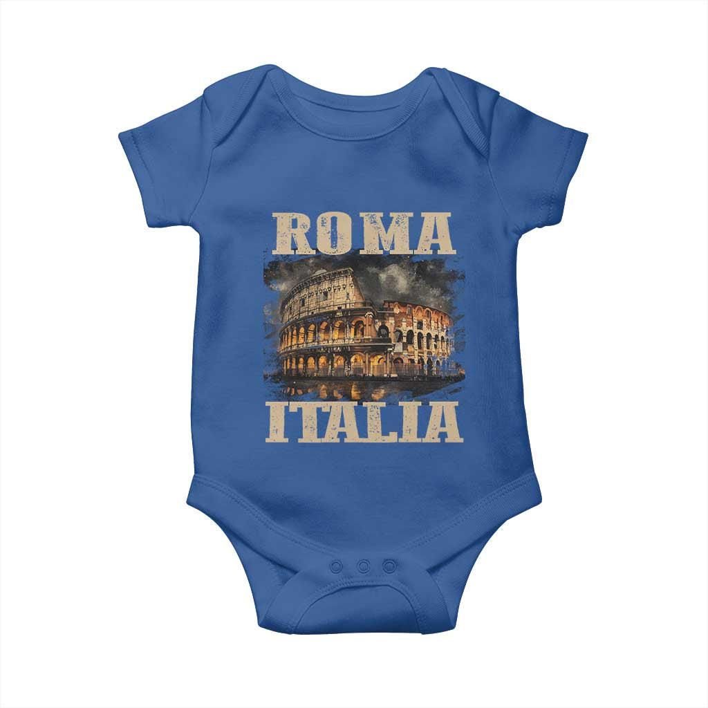 Roma Italia Colosseum Baby Onesie Vintage Italy Rome