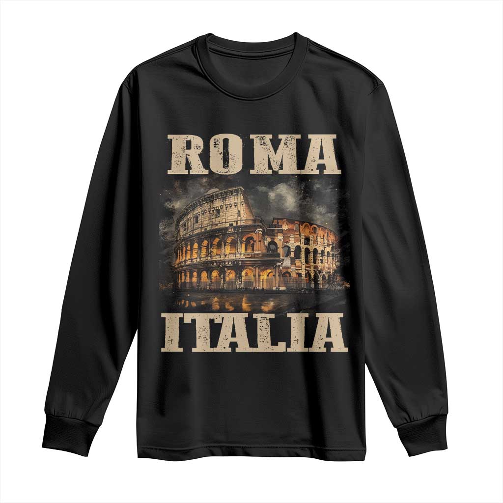 Roma Italia Colosseum Long Sleeve Shirt Vintage Italy Rome
