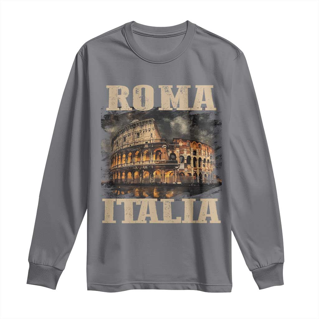 Roma Italia Colosseum Long Sleeve Shirt Vintage Italy Rome