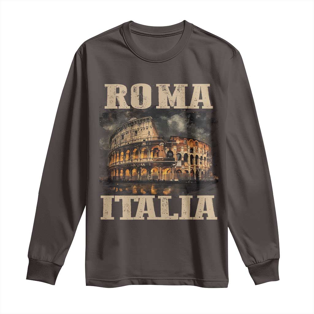 Roma Italia Colosseum Long Sleeve Shirt Vintage Italy Rome