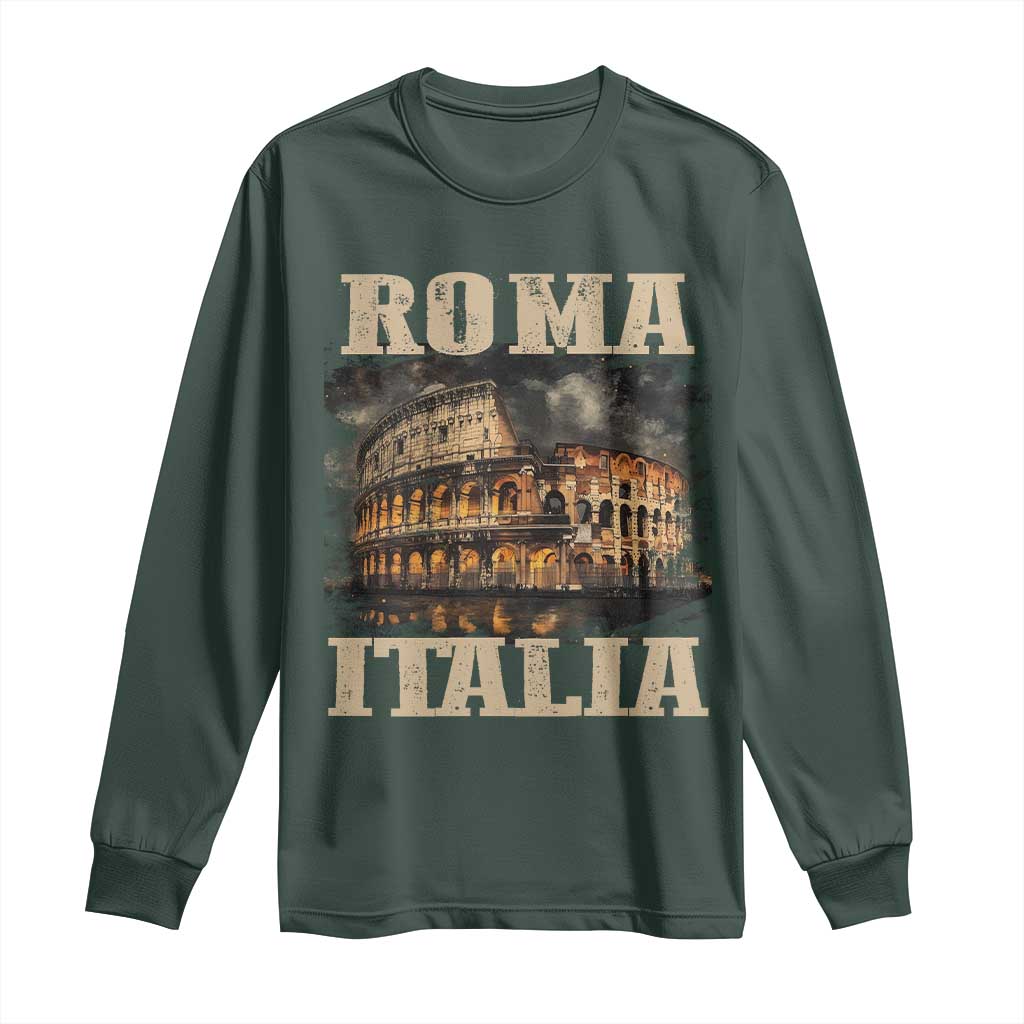 Roma Italia Colosseum Long Sleeve Shirt Vintage Italy Rome