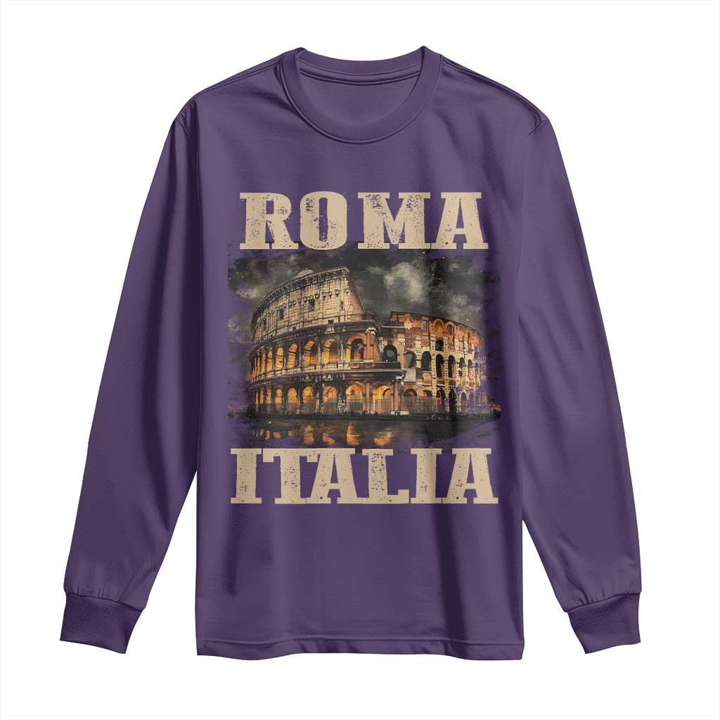 Roma Italia Colosseum Long Sleeve Shirt Vintage Italy Rome