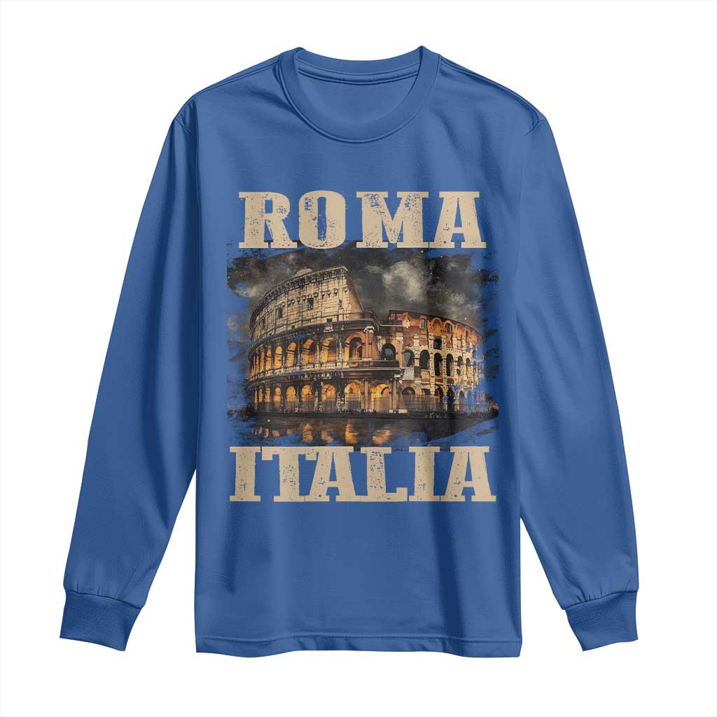 Roma Italia Colosseum Long Sleeve Shirt Vintage Italy Rome