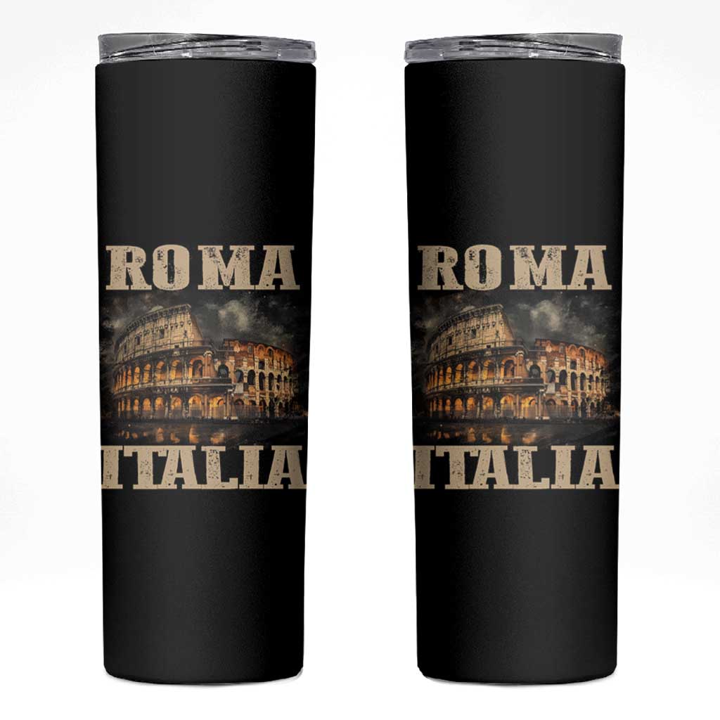 Roma Italia Colosseum Skinny Tumbler Vintage Italy Rome