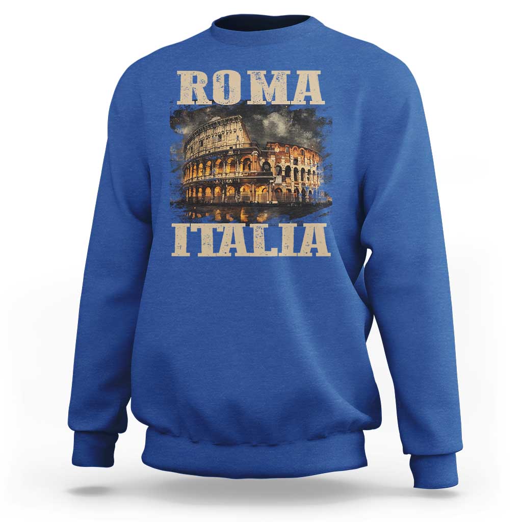 Roma Italia Colosseum Sweatshirt Vintage Italy Rome