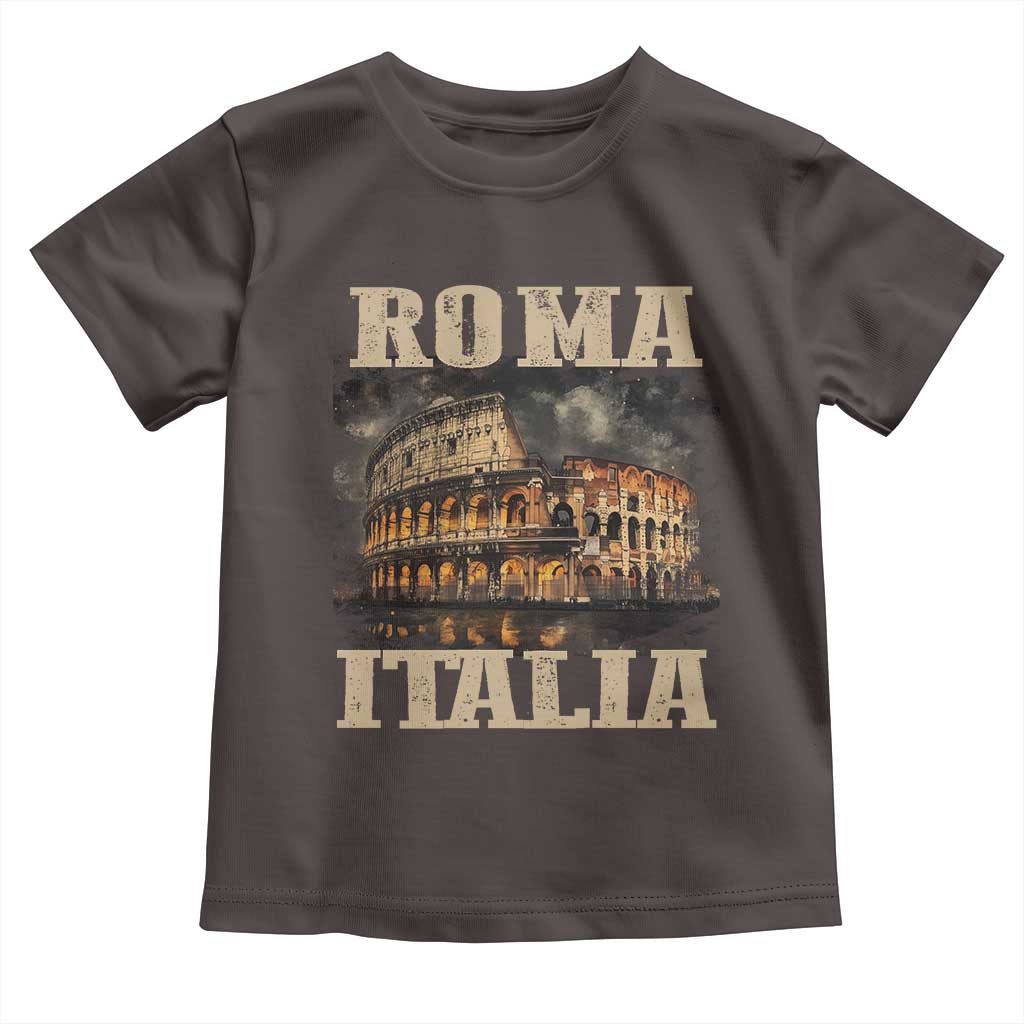Roma Italia Colosseum Toddler T Shirt Vintage Italy Rome