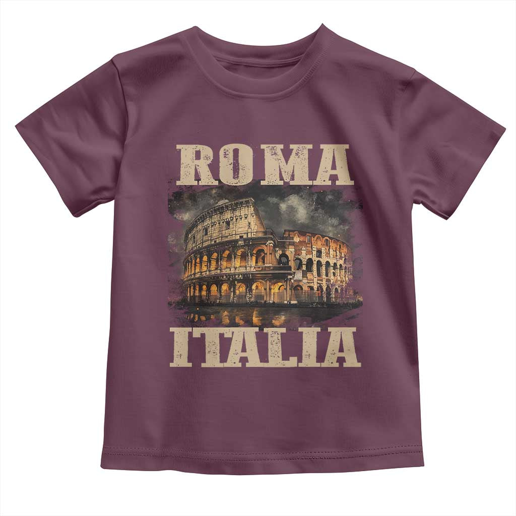 Roma Italia Colosseum Toddler T Shirt Vintage Italy Rome