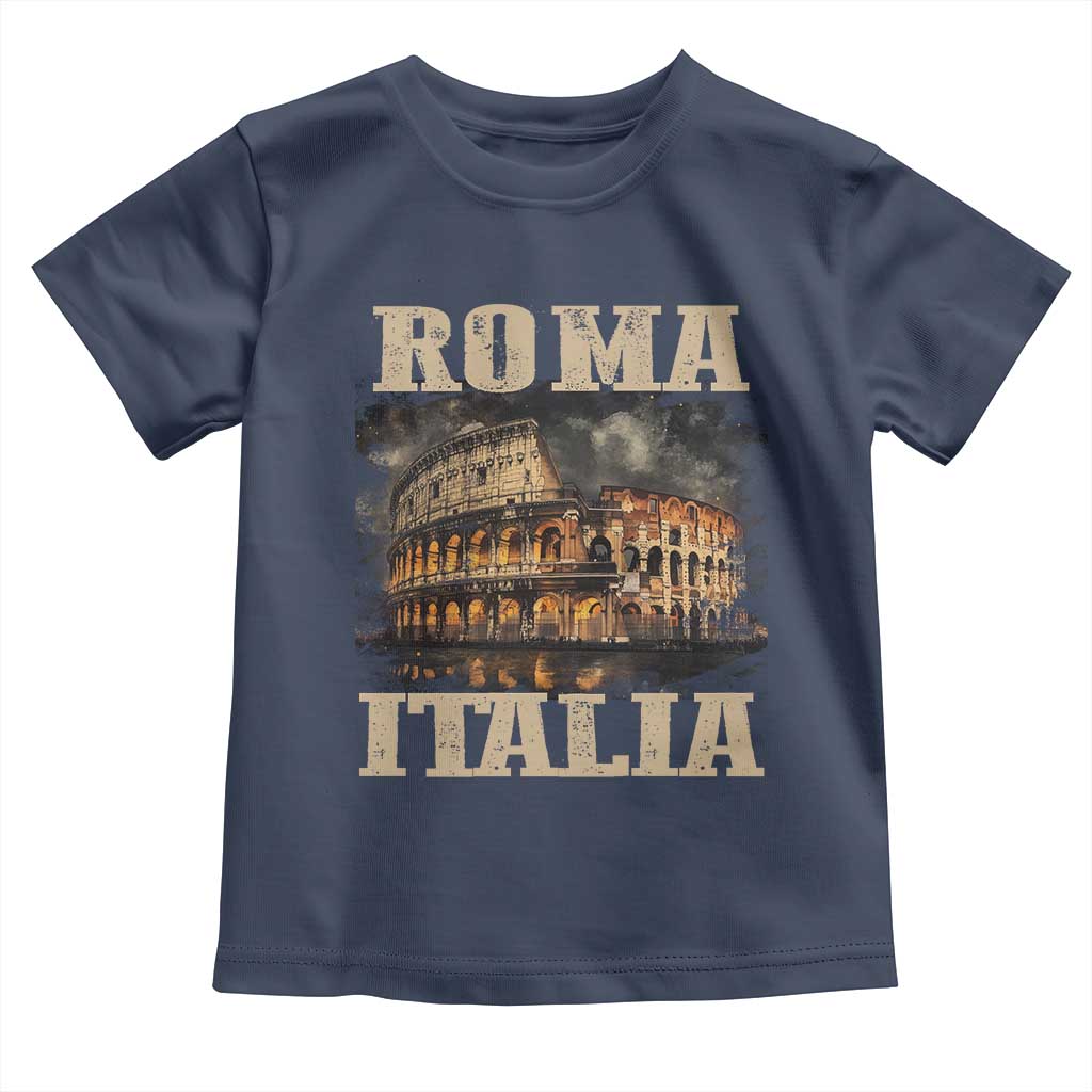 Roma Italia Colosseum Toddler T Shirt Vintage Italy Rome