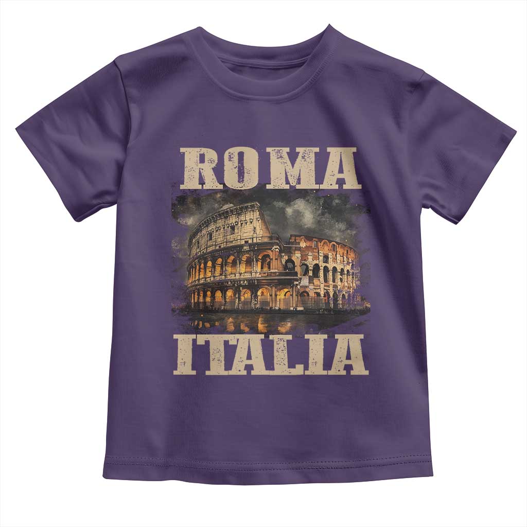 Roma Italia Colosseum Toddler T Shirt Vintage Italy Rome