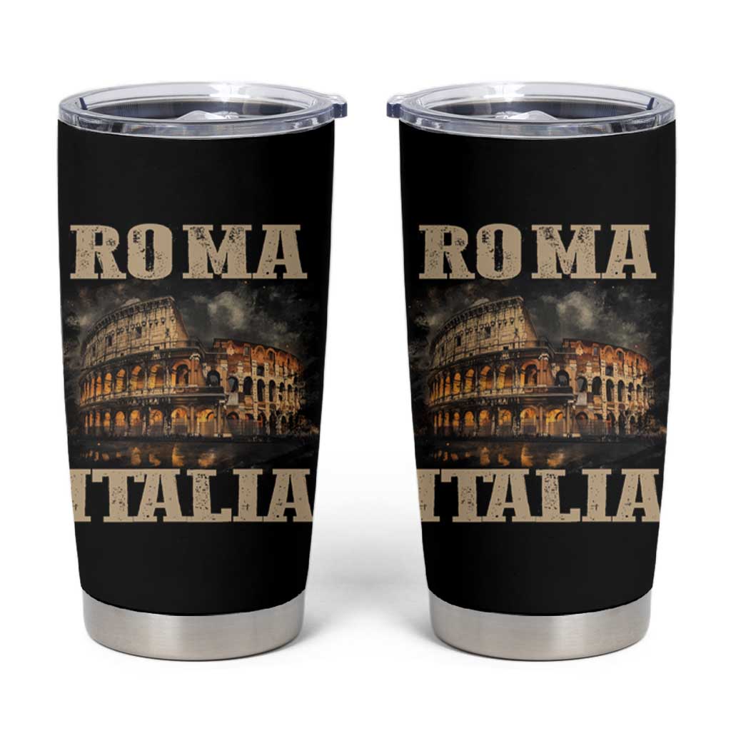 Roma Italia Colosseum Tumbler Cup Vintage Italy Rome