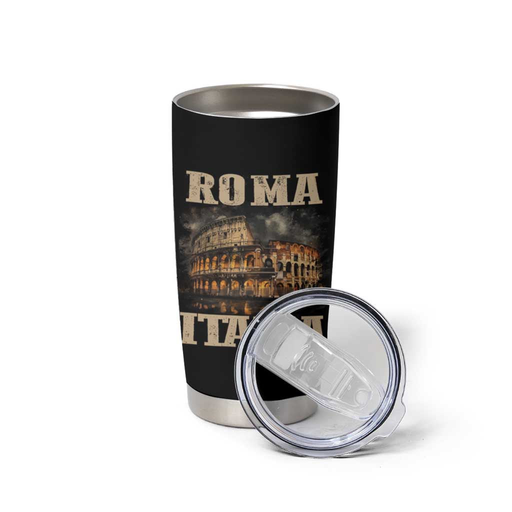 Roma Italia Colosseum Tumbler Cup Vintage Italy Rome