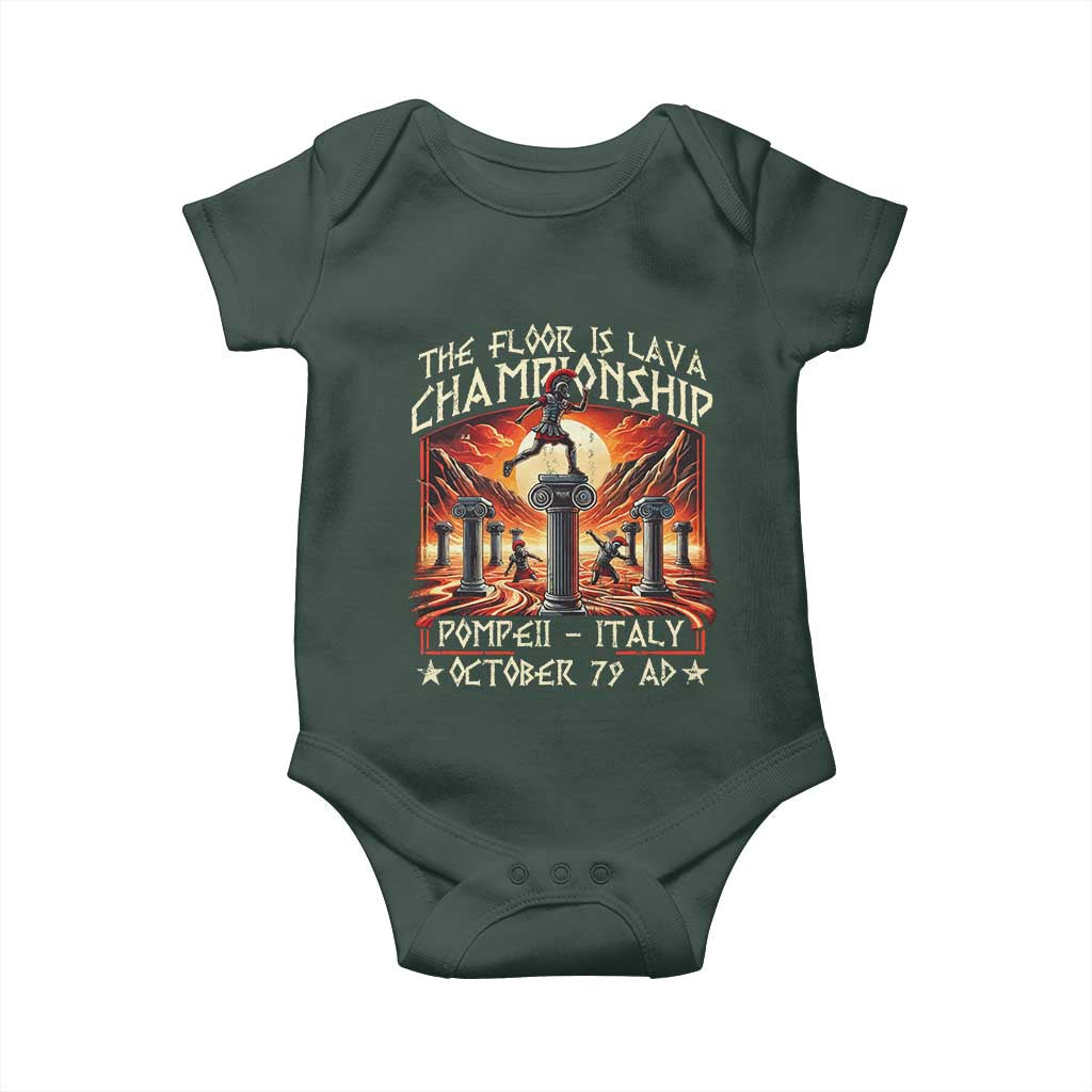Pompeii Baby Onesie The Floor Is Lava Championship Italy