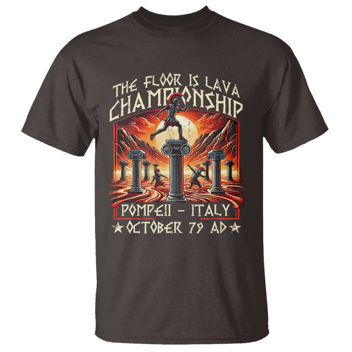 Pompeii T Shirt The Floor Is Lava Championship Italy