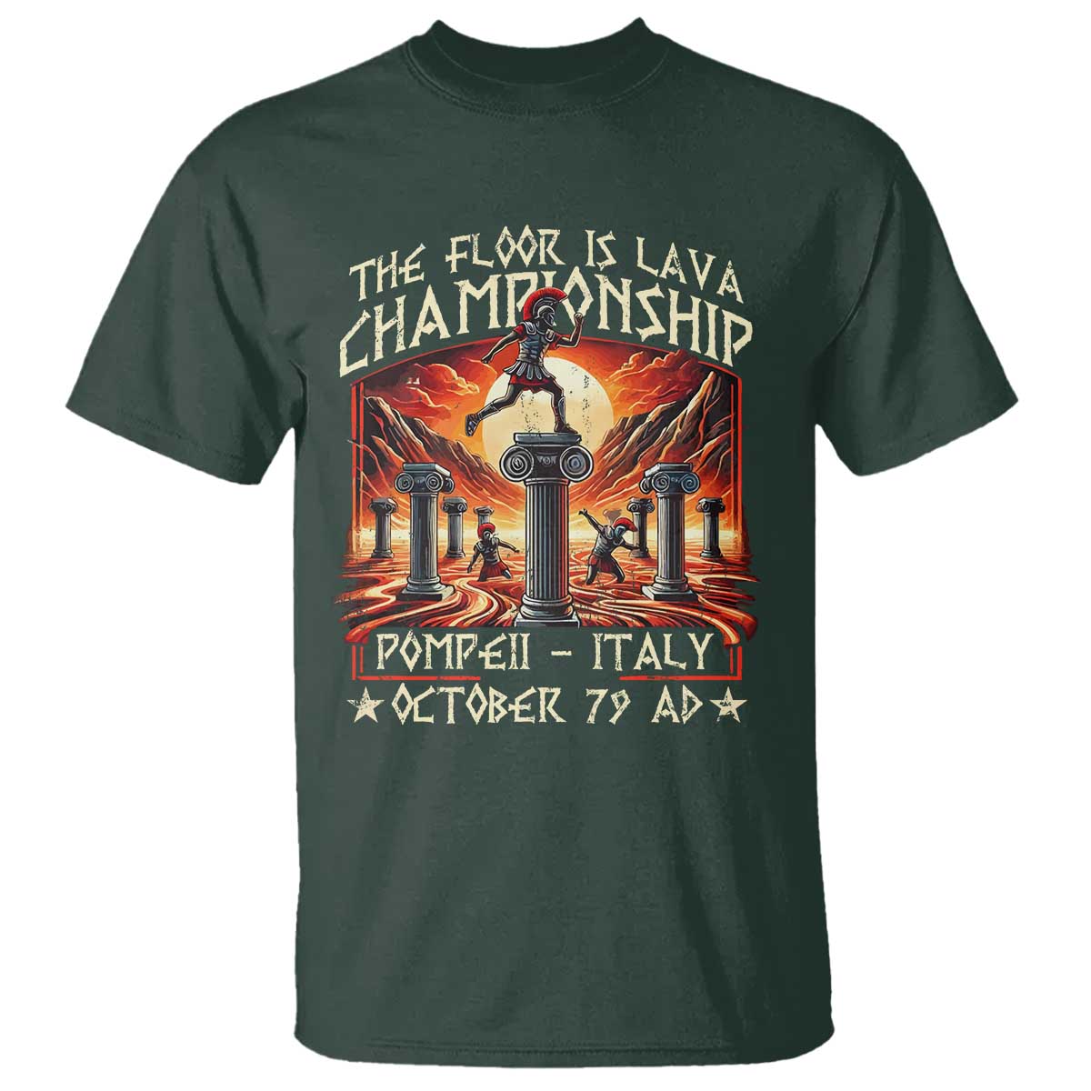 Pompeii T Shirt The Floor Is Lava Championship Italy