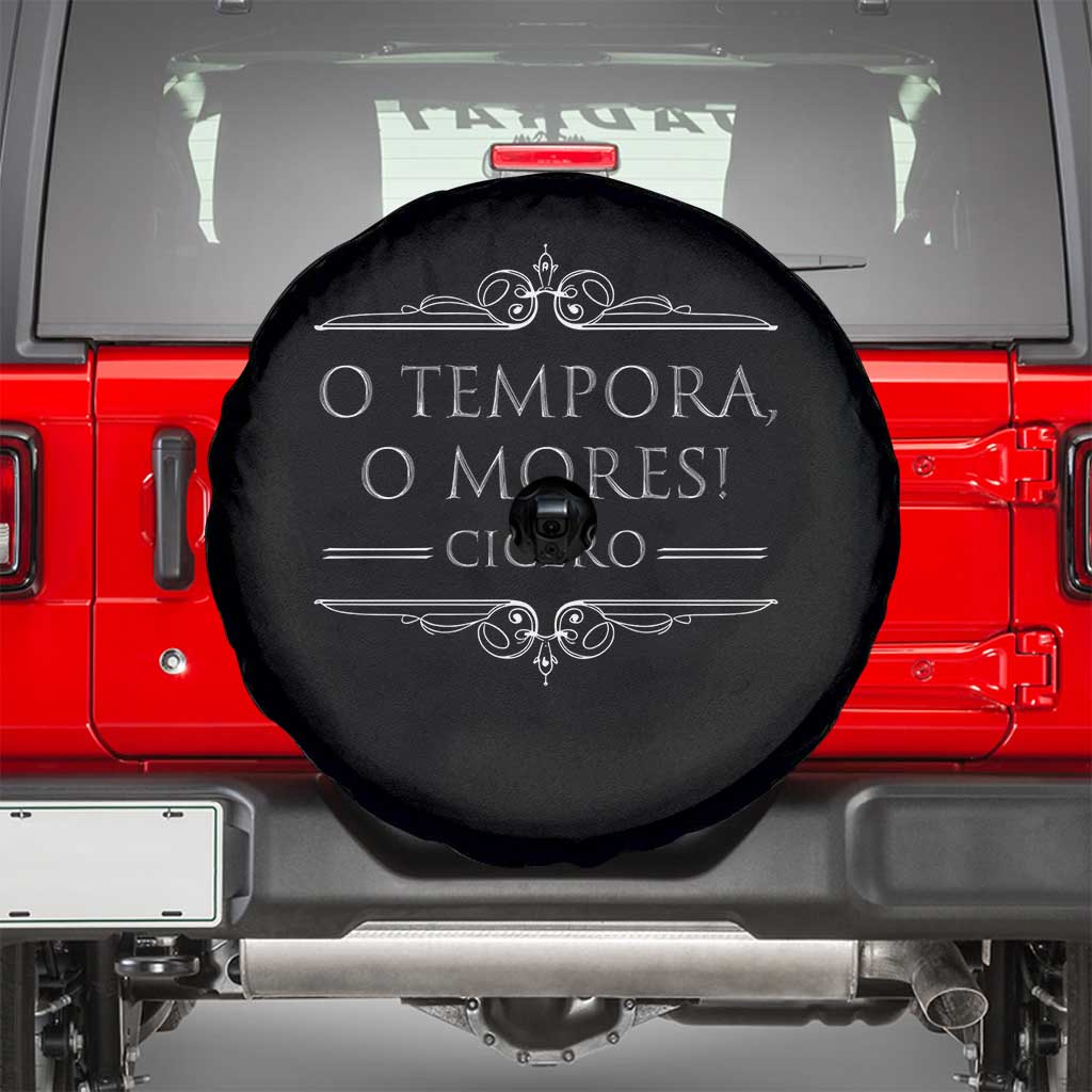 Cicero O Tempora O Mores Spare Tire Cover Latin Philosophy