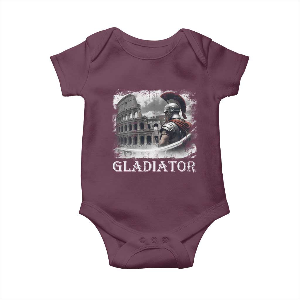 Gladiator Roman Warrior Colosseum Baby Onesie