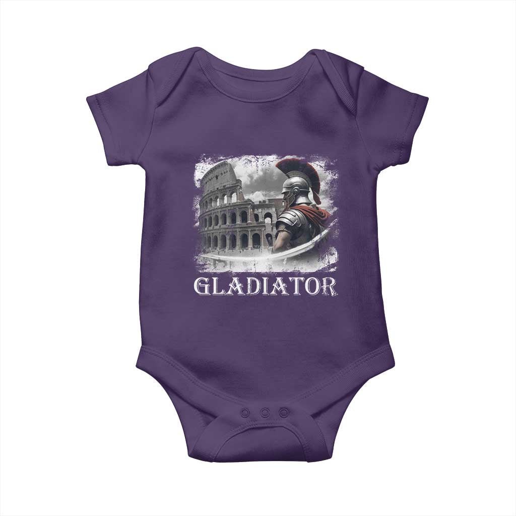 Gladiator Roman Warrior Colosseum Baby Onesie