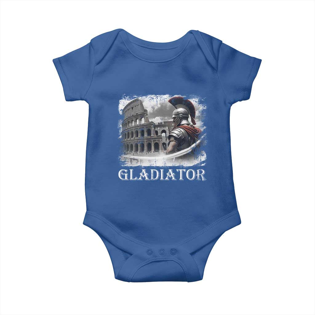 Gladiator Roman Warrior Colosseum Baby Onesie