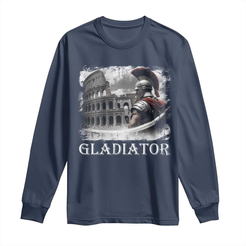 Gladiator Roman Warrior Colosseum Long Sleeve Shirt