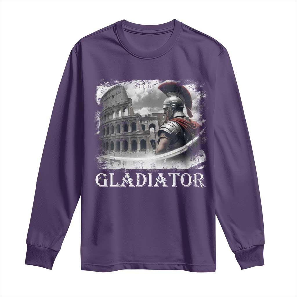 Gladiator Roman Warrior Colosseum Long Sleeve Shirt