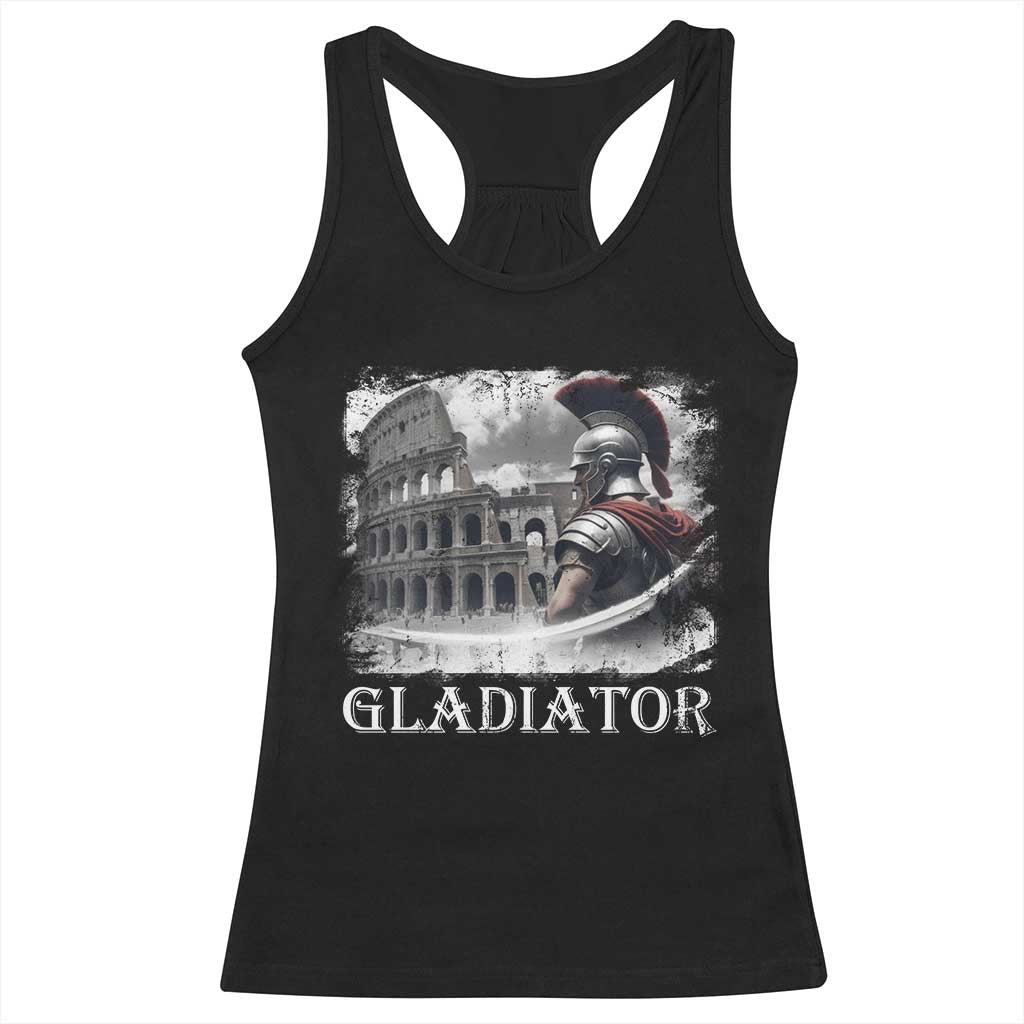 Gladiator Roman Warrior Colosseum Racerback Tank Top