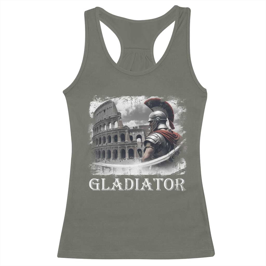 Gladiator Roman Warrior Colosseum Racerback Tank Top