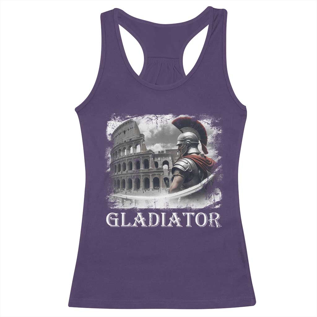 Gladiator Roman Warrior Colosseum Racerback Tank Top