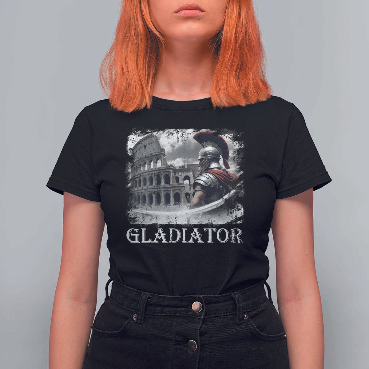 Gladiator Roman Warrior Colosseum T Shirt For Women