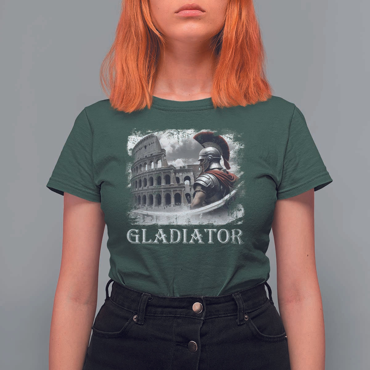 Gladiator Roman Warrior Colosseum T Shirt For Women