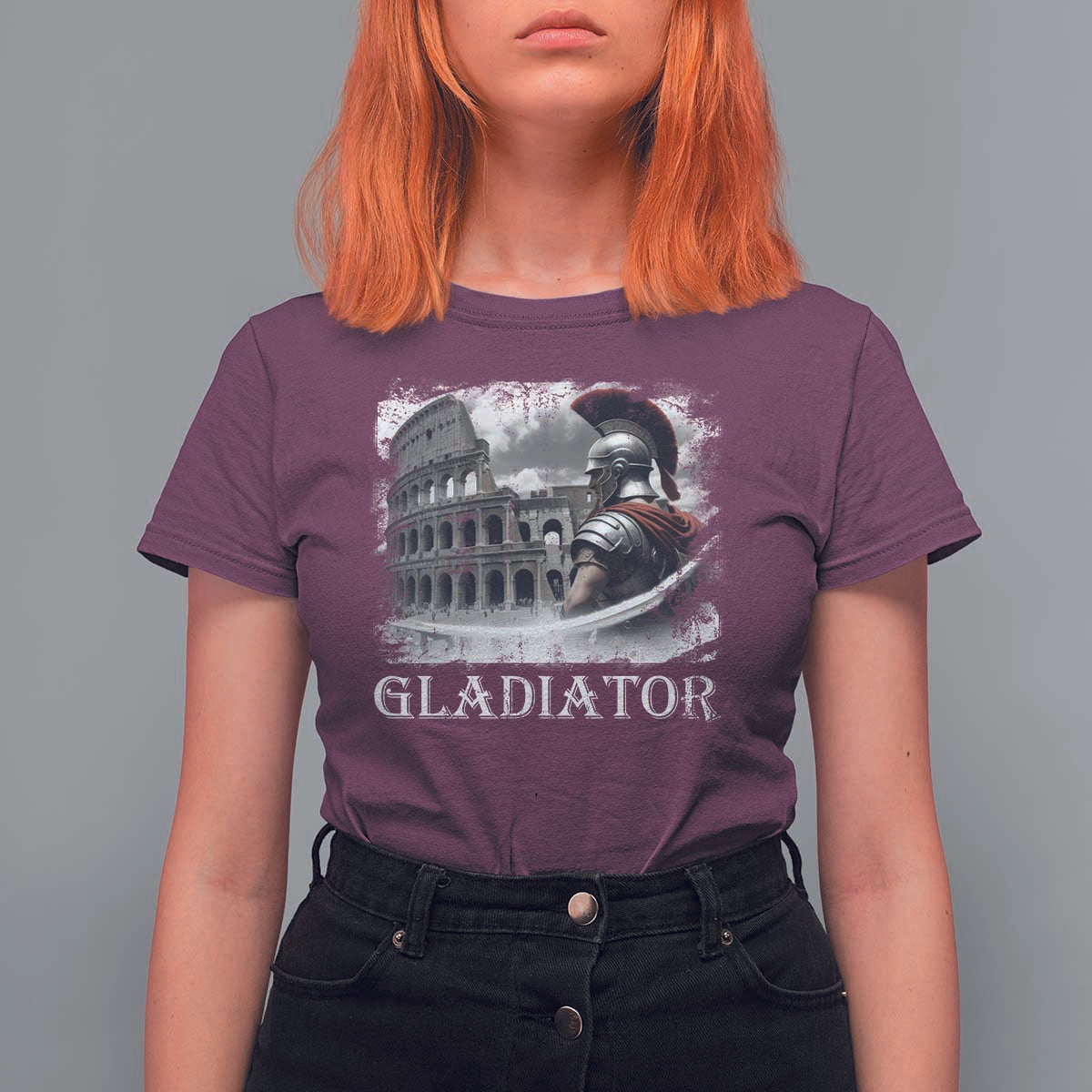Gladiator Roman Warrior Colosseum T Shirt For Women