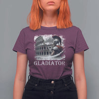 Gladiator Roman Warrior Colosseum T Shirt For Women