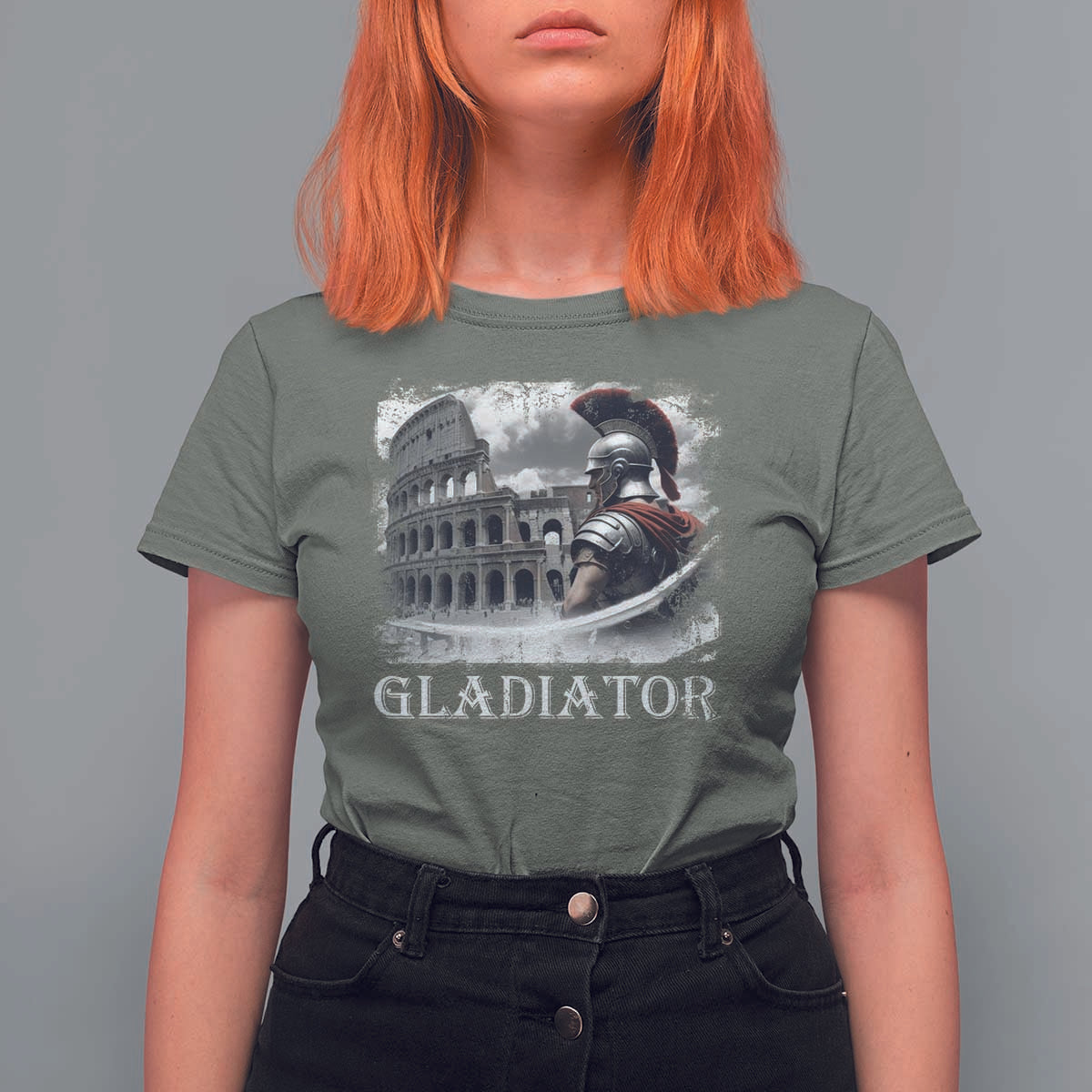 Gladiator Roman Warrior Colosseum T Shirt For Women
