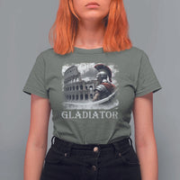 Gladiator Roman Warrior Colosseum T Shirt For Women