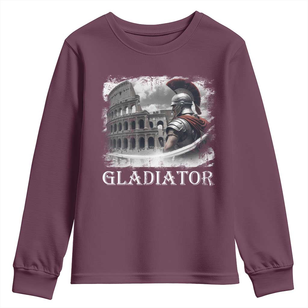 Gladiator Roman Warrior Colosseum Youth Sweatshirt