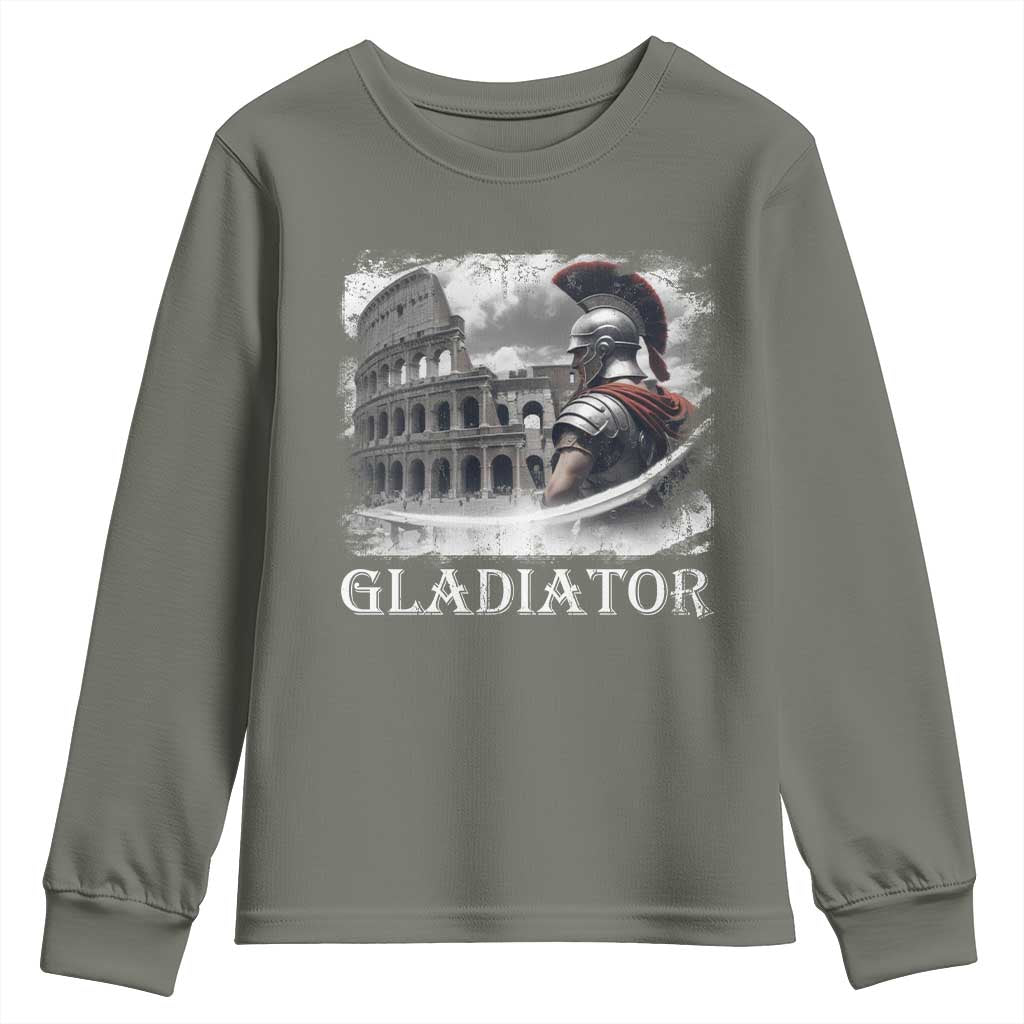 Gladiator Roman Warrior Colosseum Youth Sweatshirt