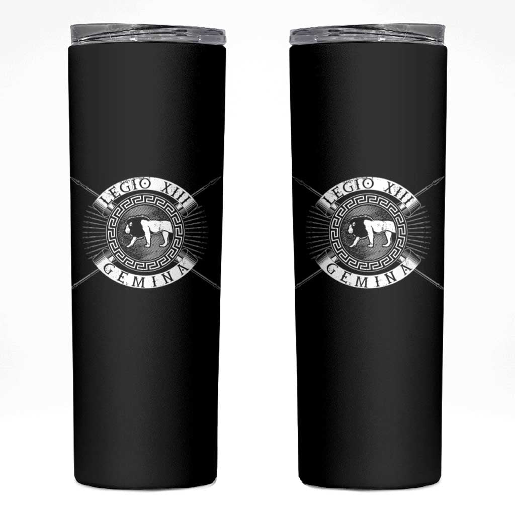 Roman Legion Skinny Tumbler Legio XIII Gemina Roma Warrior