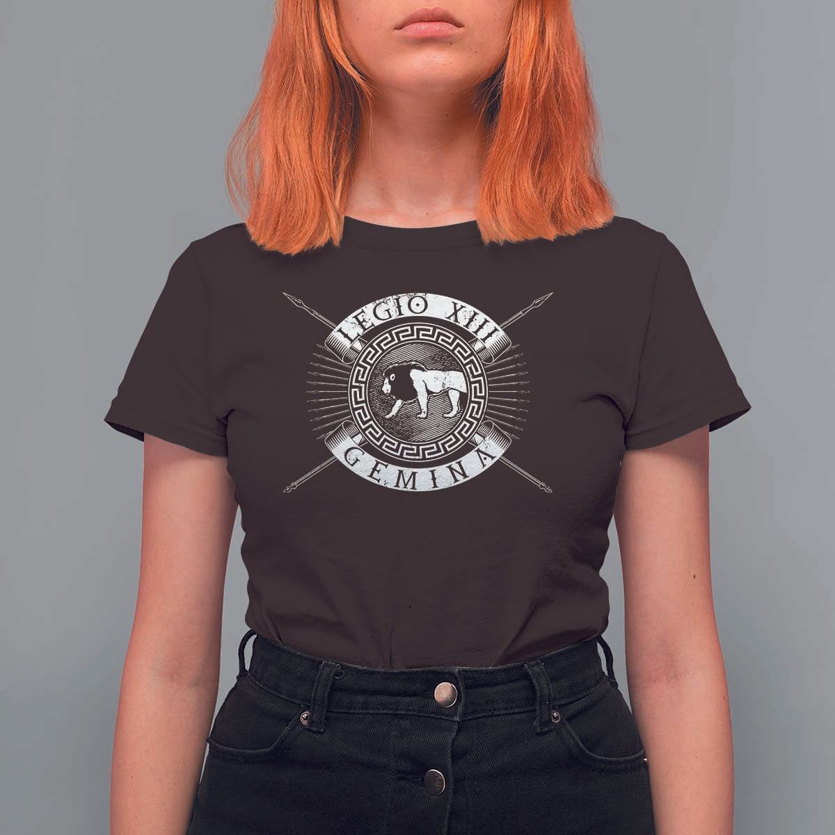 Roman Legion T Shirt For Women Legio XIII Gemina Roma Warrior
