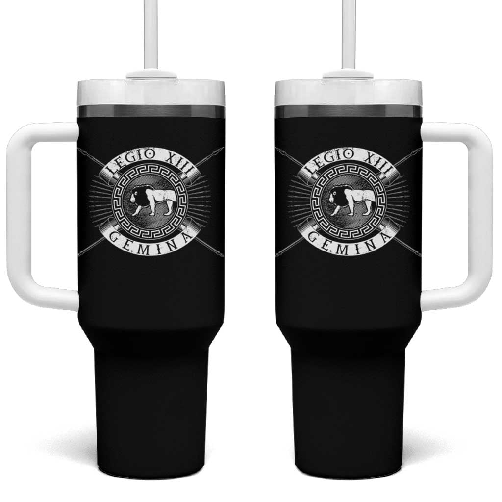 Roman Legion Tumbler With Handle Legio XIII Gemina Roma Warrior