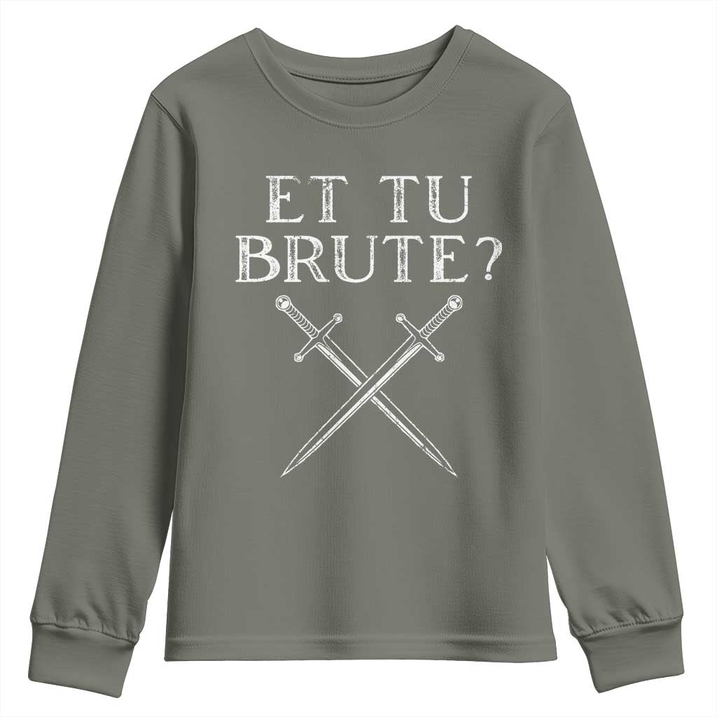 Julius Caesar Ides Of March Youth Sweatshirt Et Tu Brute