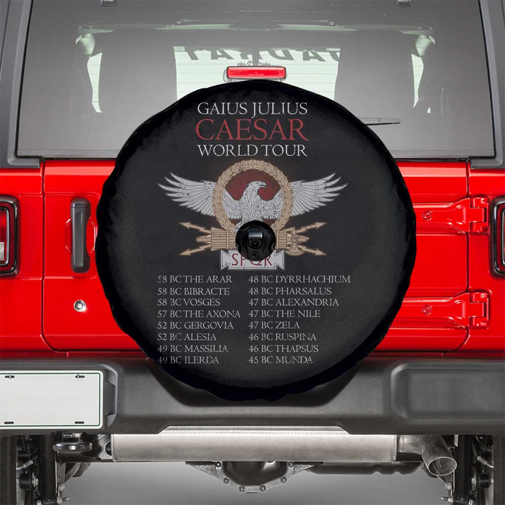 Julius Caesar World Tour Spare Tire Cover SPQR Roman History