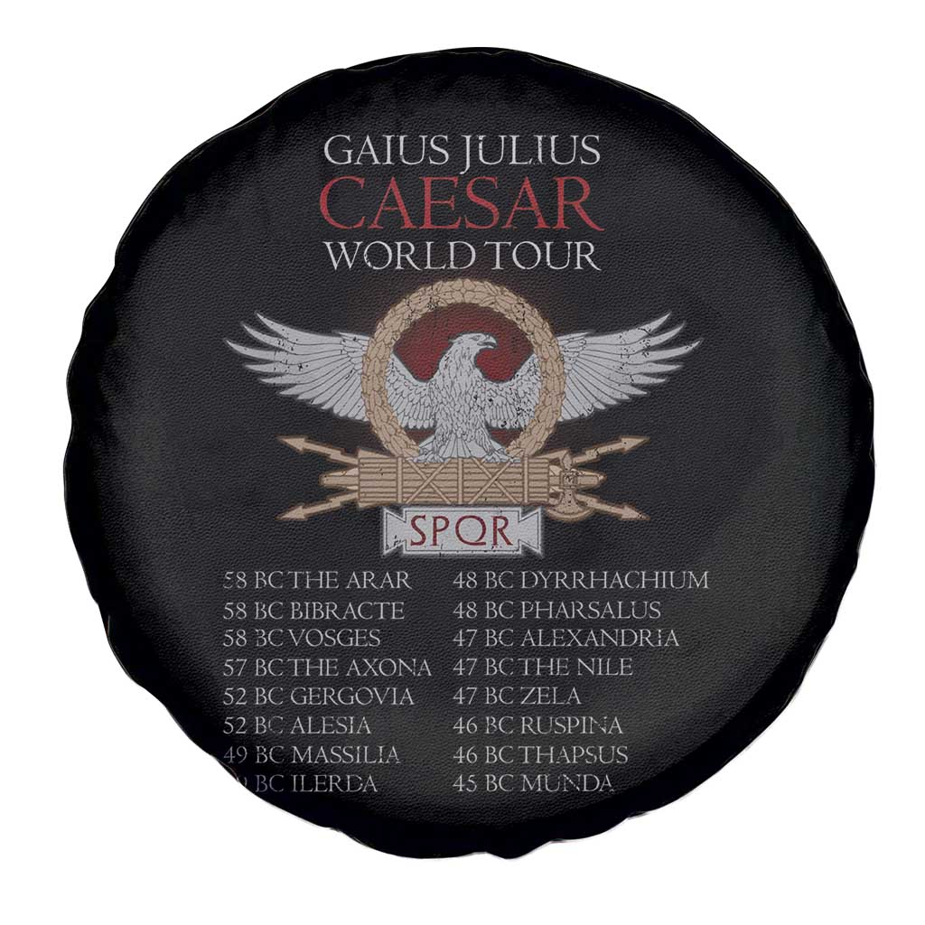 Julius Caesar World Tour Spare Tire Cover SPQR Roman History